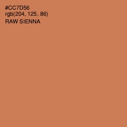 #CC7D56 - Raw Sienna Color Image